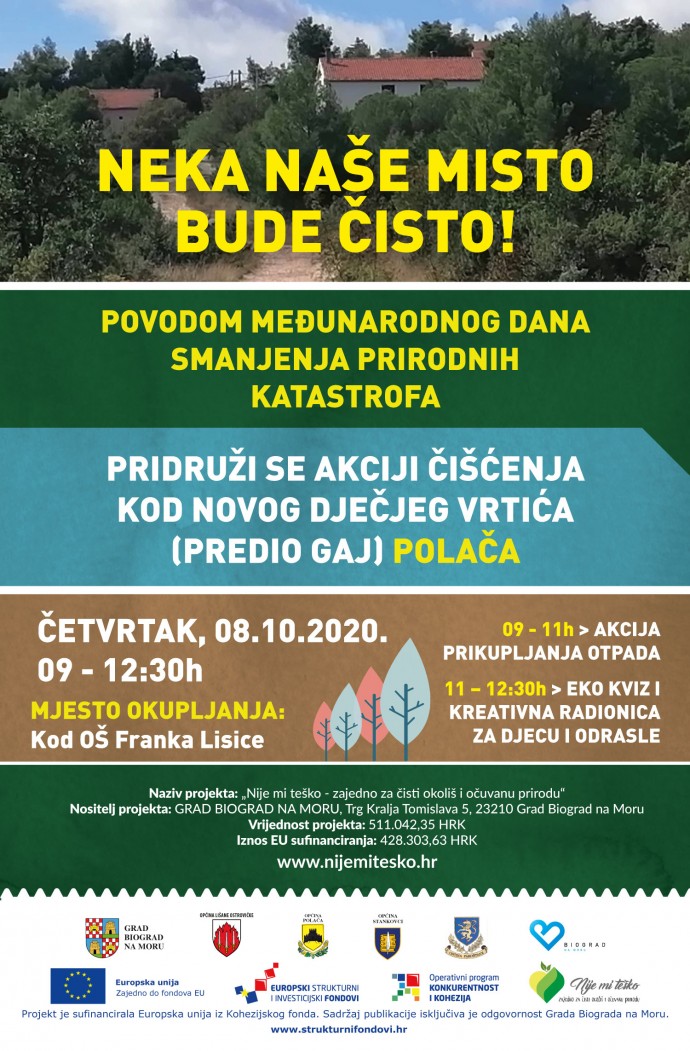 Akcija čišćenja okoliša i radionice za djecu u Polači